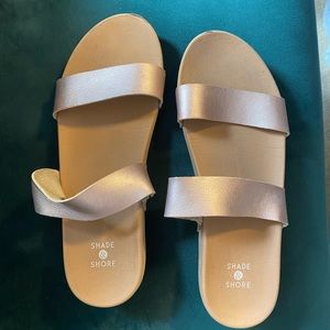 Shade and shore slip on sandals
